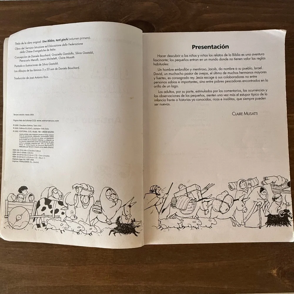 Una Biblia Muchos Juegos 1 Antiguo Testamento Spanish Bible Activity Book 2003